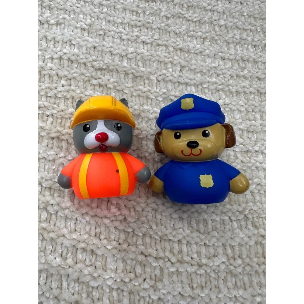 Rashti & Rashti Figures Little People‎ Style Toy Lot 5pc Princess Police Dog Cat